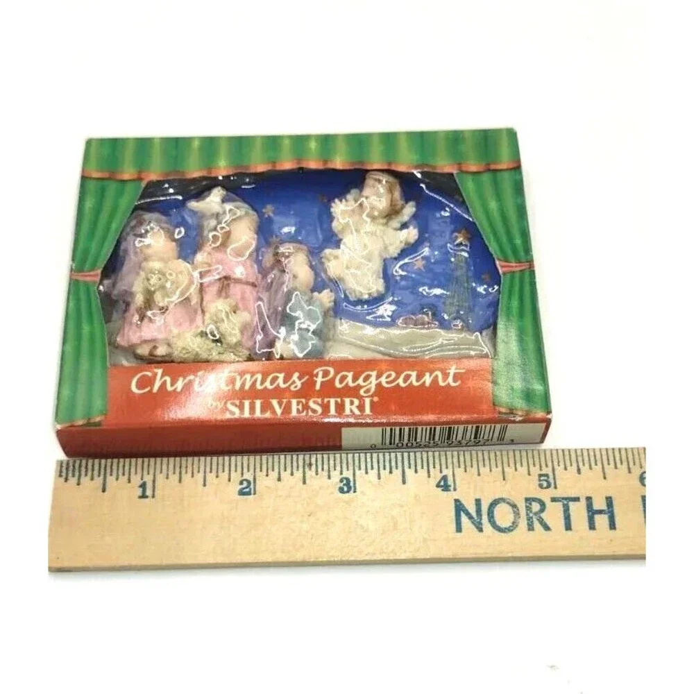 Silvestri Christmas Pageant Ornament Children's Nativity Play Relief New in Box